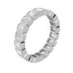 2.5CTW Emerald Shaped Lab Grown Diamond (F/VS) Eternity Band Ring in 14K Gold - Size 8