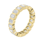 2.5CTW Emerald Shaped Lab Grown Diamond (F/VS) Eternity Band Ring in 14K Gold - Size 8