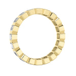 2.5CTW Emerald Shaped Lab Grown Diamond (F/VS) Eternity Band Ring in 14K Gold - Size 8