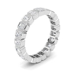 2.6CTW Emerald Shaped Lab Grown Diamond (F/VS) Eternity Band Ring in 14K Gold - Size 9