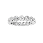 2.2CTW Round Shaped Lab Grown Diamond (F/VS) Eternity Band Ring in 14K Gold - Size 9