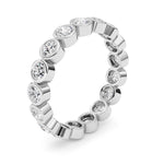 2.2CTW Round Shaped Lab Grown Diamond (F/VS) Eternity Band Ring in 14K Gold - Size 9