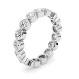 2.2CTW Round Shaped Lab Grown Diamond (F/VS) Eternity Band Ring in 14K Gold - Size 9