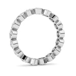 2.2CTW Round Shaped Lab Grown Diamond (F/VS) Eternity Band Ring in 14K Gold - Size 9