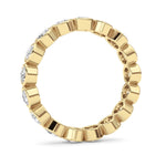 2.2CTW Round Shaped Lab Grown Diamond (F/VS) Eternity Band Ring in 14K Gold - Size 9