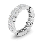 2.5CTW Emerald Shaped Lab Grown Diamond (F/VS) Eternity Band Ring in 14K Gold - Size 5