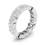 2.5CTW Emerald Shaped Lab Grown Diamond (F/VS) Eternity Band Ring in 14K Gold - Size 5
