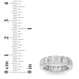 2.5CTW Emerald Shaped Lab Grown Diamond (F/VS) Eternity Band Ring in 14K Gold - Size 5