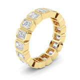 2.5CTW Emerald Shaped Lab Grown Diamond (F/VS) Eternity Band Ring in 14K Gold - Size 5