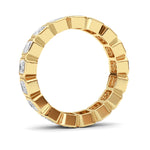 2.5CTW Emerald Shaped Lab Grown Diamond (F/VS) Eternity Band Ring in 14K Gold - Size 5