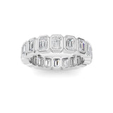 2.75CTW Emerald Shaped Lab Grown Diamond (F/VS) Eternity Band Ring in 14K Gold - Size 6