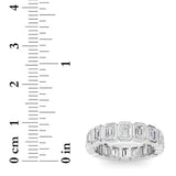 2.75CTW Emerald Shaped Lab Grown Diamond (F/VS) Eternity Band Ring in 14K Gold - Size 6