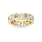 2.75CTW Emerald Shaped Lab Grown Diamond (F/VS) Eternity Band Ring in 14K Gold - Size 6