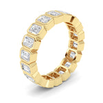2.75CTW Emerald Shaped Lab Grown Diamond (F/VS) Eternity Band Ring in 14K Gold - Size 6