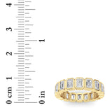 2.75CTW Emerald Shaped Lab Grown Diamond (F/VS) Eternity Band Ring in 14K Gold - Size 6