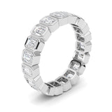 2.75CTW Emerald Shaped Lab Grown Diamond (F/VS) Eternity Band Ring in 14K Gold - Size 7