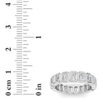 2.75CTW Emerald Shaped Lab Grown Diamond (F/VS) Eternity Band Ring in 14K Gold - Size 7