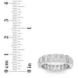 2.75CTW Emerald Shaped Lab Grown Diamond (F/VS) Eternity Band Ring in 14K Gold - Size 7