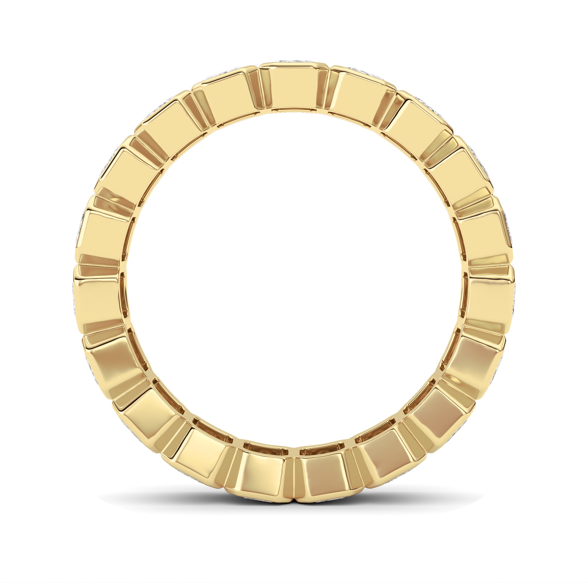 2.75CTW Emerald Shaped Lab Grown Diamond (F/VS) Eternity Band Ring in 14K Gold - Size 7