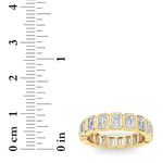 2.75CTW Emerald Shaped Lab Grown Diamond (F/VS) Eternity Band Ring in 14K Gold - Size 7
