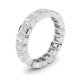 3.00CTW Emerald Shaped Lab Grown Diamond (F/VS) Eternity Band Ring in 14K Gold - Size 8