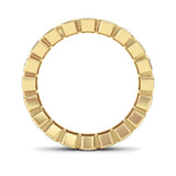3.00CTW Emerald Shaped Lab Grown Diamond (F/VS) Eternity Band Ring in 14K Gold - Size 8