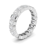 3.00CTW Emerald Shaped Lab Grown Diamond (F/VS) Eternity Band Ring in 14K Gold - Size 9