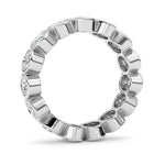 2.2CTW Oval Shaped Lab Grown Diamond (F/VS) Eternity Band Ring in 14K Gold - Size 5