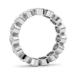 2.2CTW Oval Shaped Lab Grown Diamond (F/VS) Eternity Band Ring in 14K Gold - Size 5