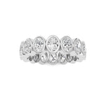 2.4CTW Oval Shaped Lab Grown Diamond (F/VS) Eternity Band Ring in 14K Gold - Size 6