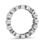 2.4CTW Oval Shaped Lab Grown Diamond (F/VS) Eternity Band Ring in 14K Gold - Size 6