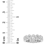 2.4CTW Oval Shaped Lab Grown Diamond (F/VS) Eternity Band Ring in 14K Gold - Size 6