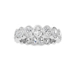 2.5CTW Oval Shaped Lab Grown Diamond (F/VS) Eternity Band Ring in 14K Gold - Size 7