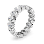 2.5CTW Oval Shaped Lab Grown Diamond (F/VS) Eternity Band Ring in 14K Gold - Size 7