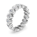 2.5CTW Oval Shaped Lab Grown Diamond (F/VS) Eternity Band Ring in 14K Gold - Size 7