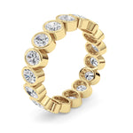 2.5CTW Oval Shaped Lab Grown Diamond (F/VS) Eternity Band Ring in 14K Gold - Size 7
