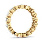 2.5CTW Oval Shaped Lab Grown Diamond (F/VS) Eternity Band Ring in 14K Gold - Size 7