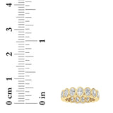 2.5CTW Oval Shaped Lab Grown Diamond (F/VS) Eternity Band Ring in 14K Gold - Size 7
