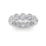 2.1CTW Round Shaped Lab Grown Diamond (F/VS) Eternity Band Ring in 14K Gold - Size 5