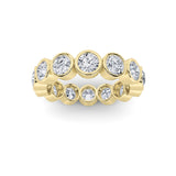 2.1CTW Round Shaped Lab Grown Diamond (F/VS) Eternity Band Ring in 14K Gold - Size 5