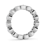 2.2CTW Round Shaped Lab Grown Diamond (F/VS) Eternity Band Ring in 14K Gold - Size 6