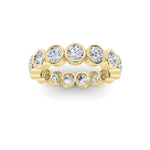 2.2CTW Round Shaped Lab Grown Diamond (F/VS) Eternity Band Ring in 14K Gold - Size 6