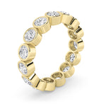 2.2CTW Round Shaped Lab Grown Diamond (F/VS) Eternity Band Ring in 14K Gold - Size 6