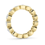 2.2CTW Round Shaped Lab Grown Diamond (F/VS) Eternity Band Ring in 14K Gold - Size 6