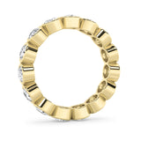 2.2CTW Round Shaped Lab Grown Diamond (F/VS) Eternity Band Ring in 14K Gold - Size 6