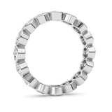 2.4CTW Round Shaped Lab Grown Diamond (F/VS) Eternity Band Ring in 14K Gold - Size 9