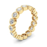 2.4CTW Round Shaped Lab Grown Diamond (F/VS) Eternity Band Ring in 14K Gold - Size 9