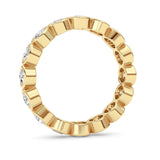 2.4CTW Round Shaped Lab Grown Diamond (F/VS) Eternity Band Ring in 14K Gold - Size 9