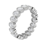 2.75CTW Round Shaped Lab Grown Diamond (F/VS) Eternity Band Ring in 14K Gold - Size 7