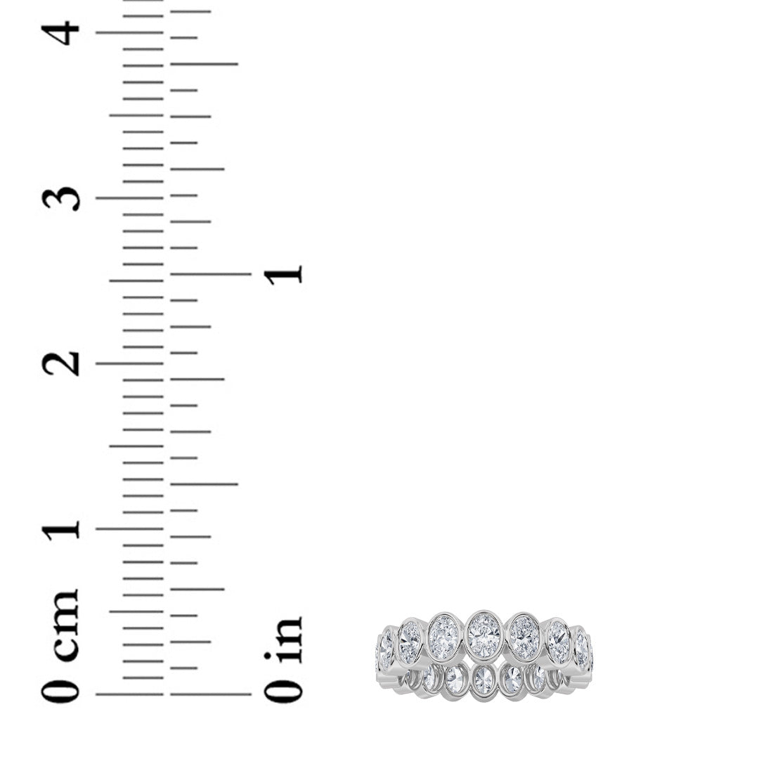 2.75CTW Round Shaped Lab Grown Diamond (F/VS) Eternity Band Ring in 14K Gold - Size 7